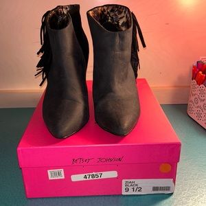 Fringe booties